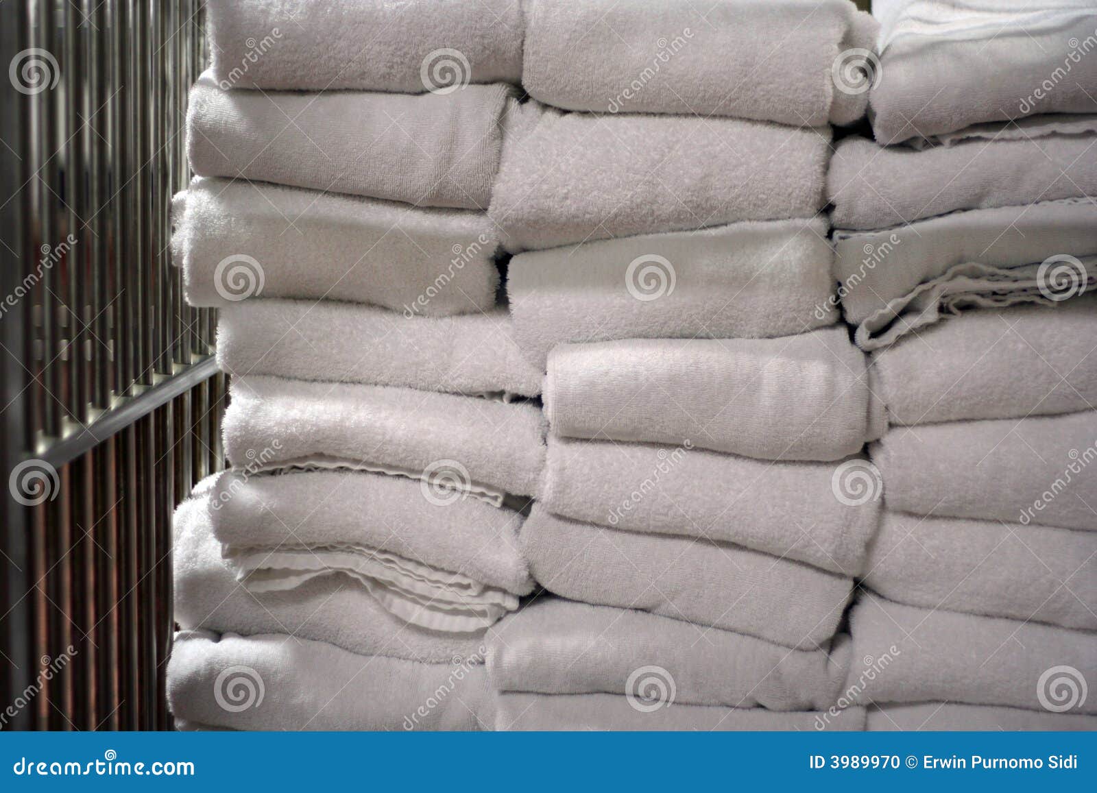 Towel at laundry stock photo. Image of wash, linen, towels 3989970