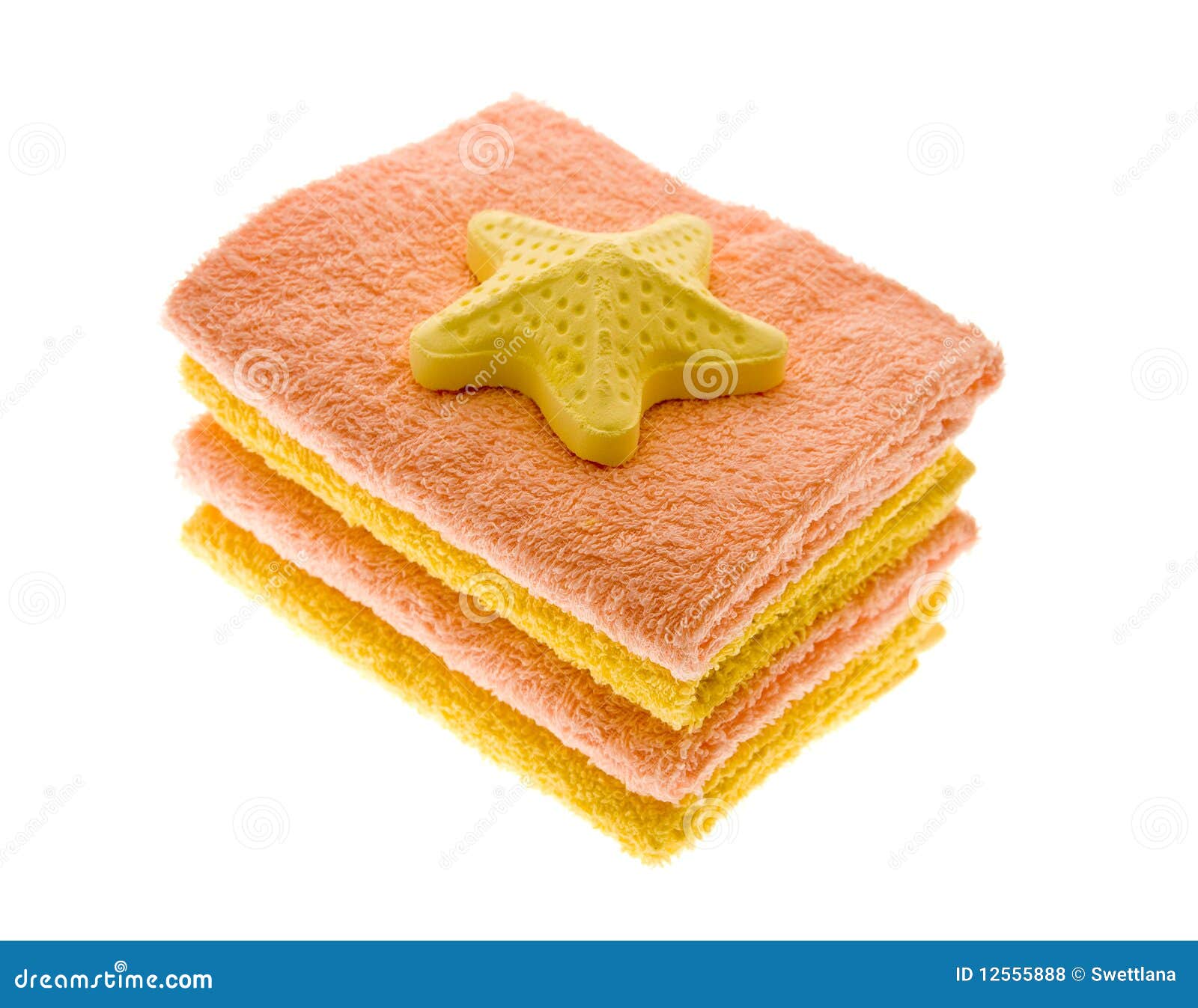 Towel and salt for a bath stock photo. Image of cloth 12555888