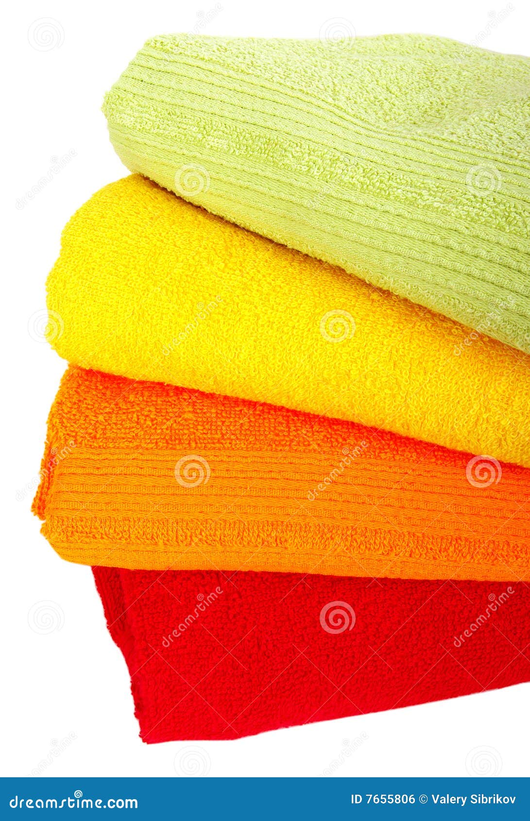 Towels stock photo. Image of bend, fabric, bathing, colourful 7655806