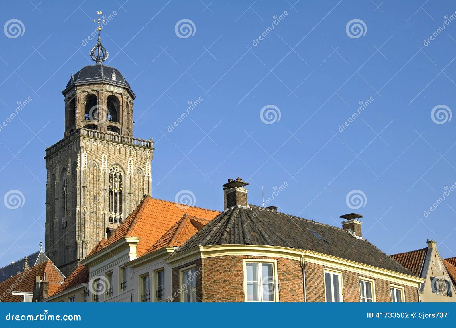 tower of big church or lebuinus church, deventer