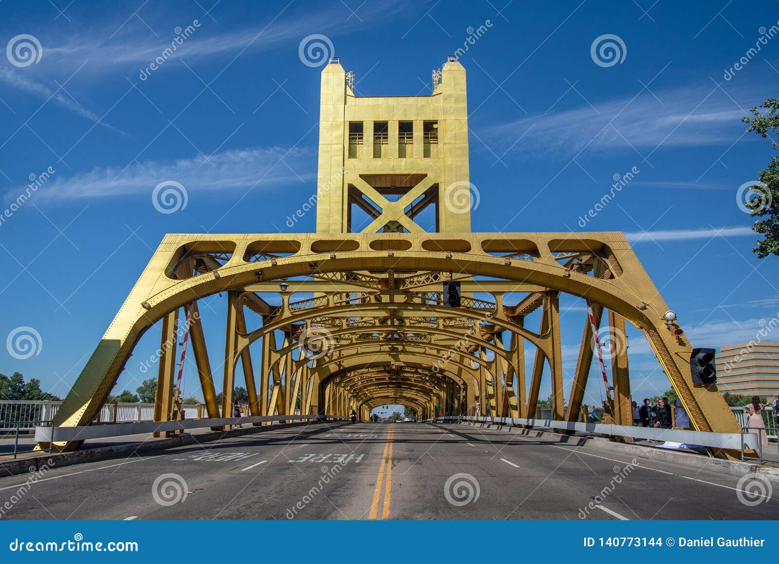 Tower Bridge In Sacramento, California Editorial Stock Image - Image of