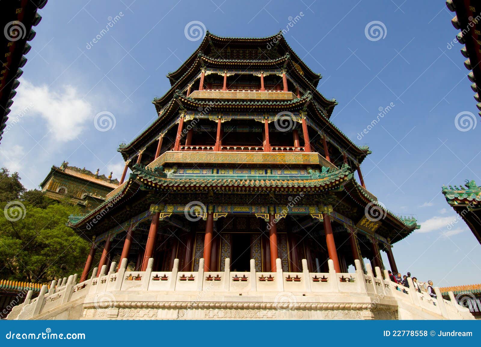 The Tower of Buddhist Incense Stock Photo Image of palace, history