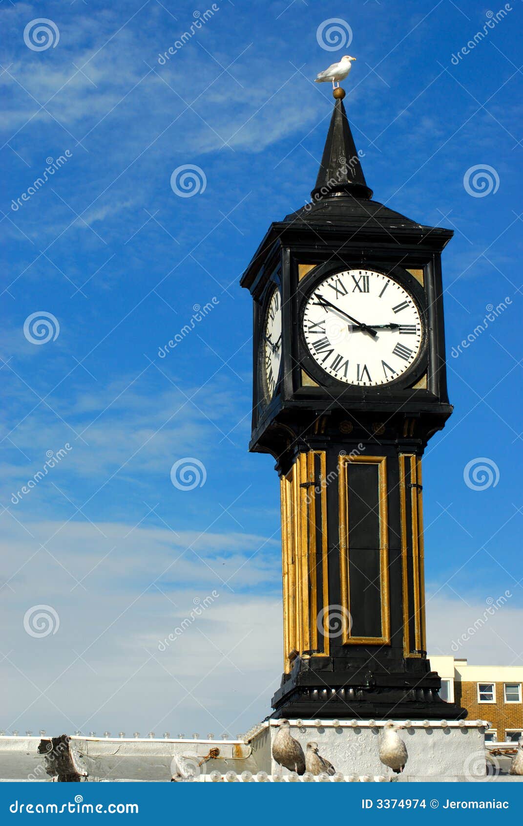The Tower Clock, Brighton Pier Stock Photo Image of holidays
