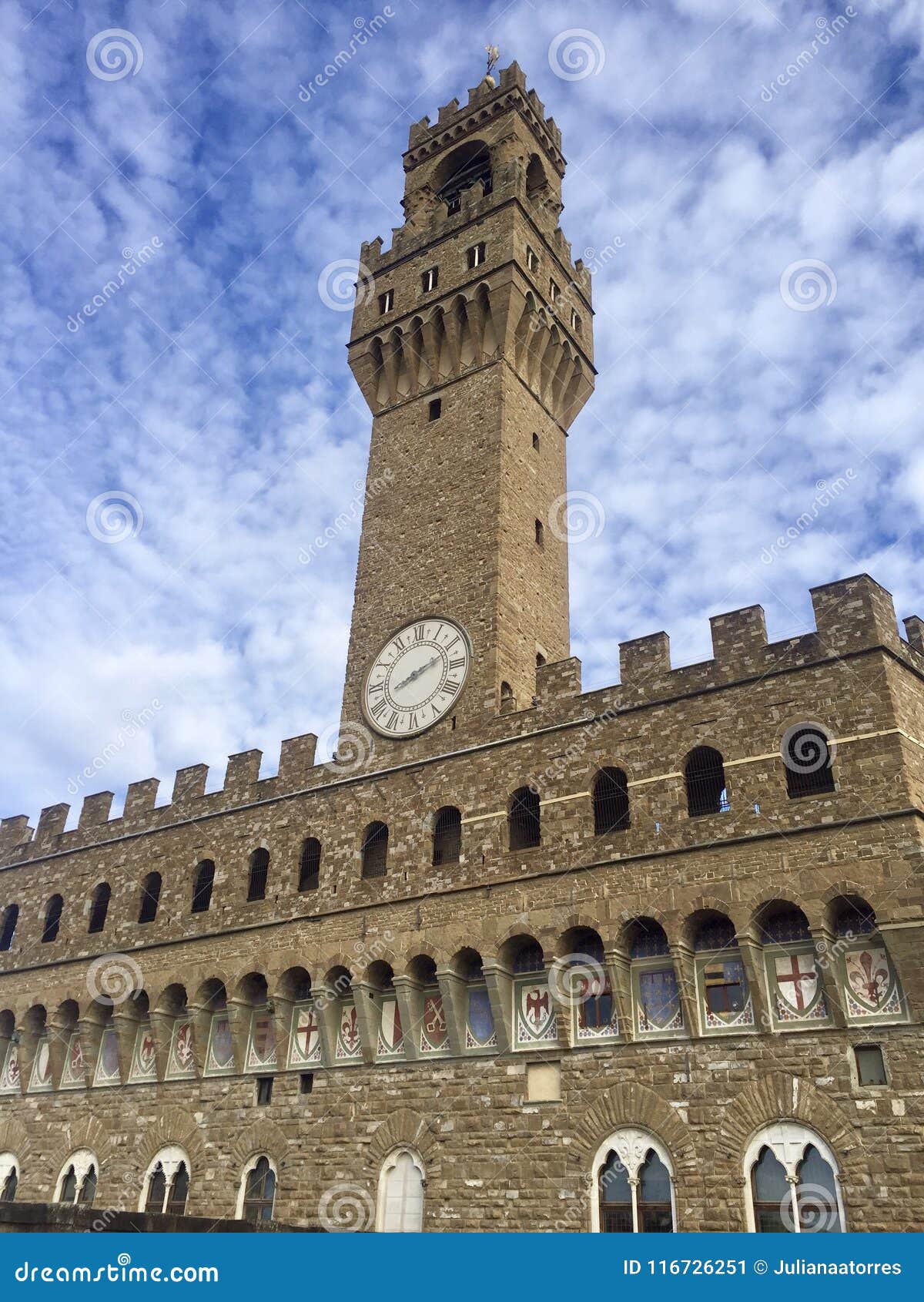 Tower clock stock image. Image of clock, blue, rome 116726251