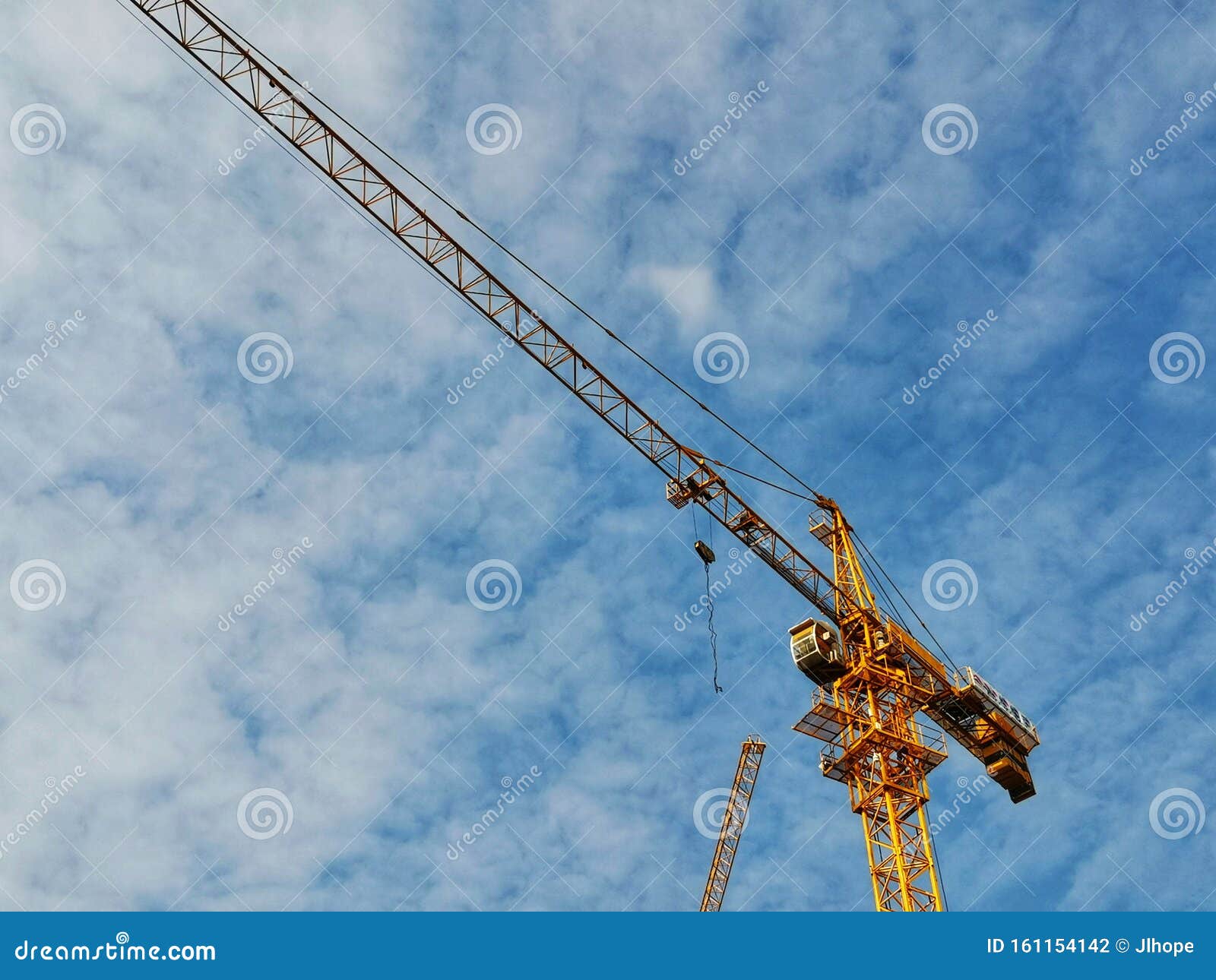 Crane Under Maintenance Routine Job By Crane Operator Or Technician, Fix And Service Crane With