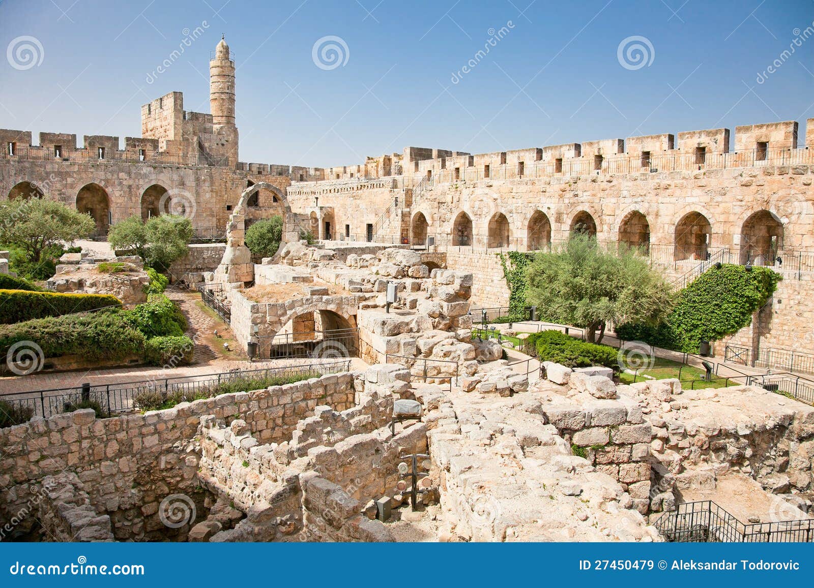 tower of david in jerusalem, israel