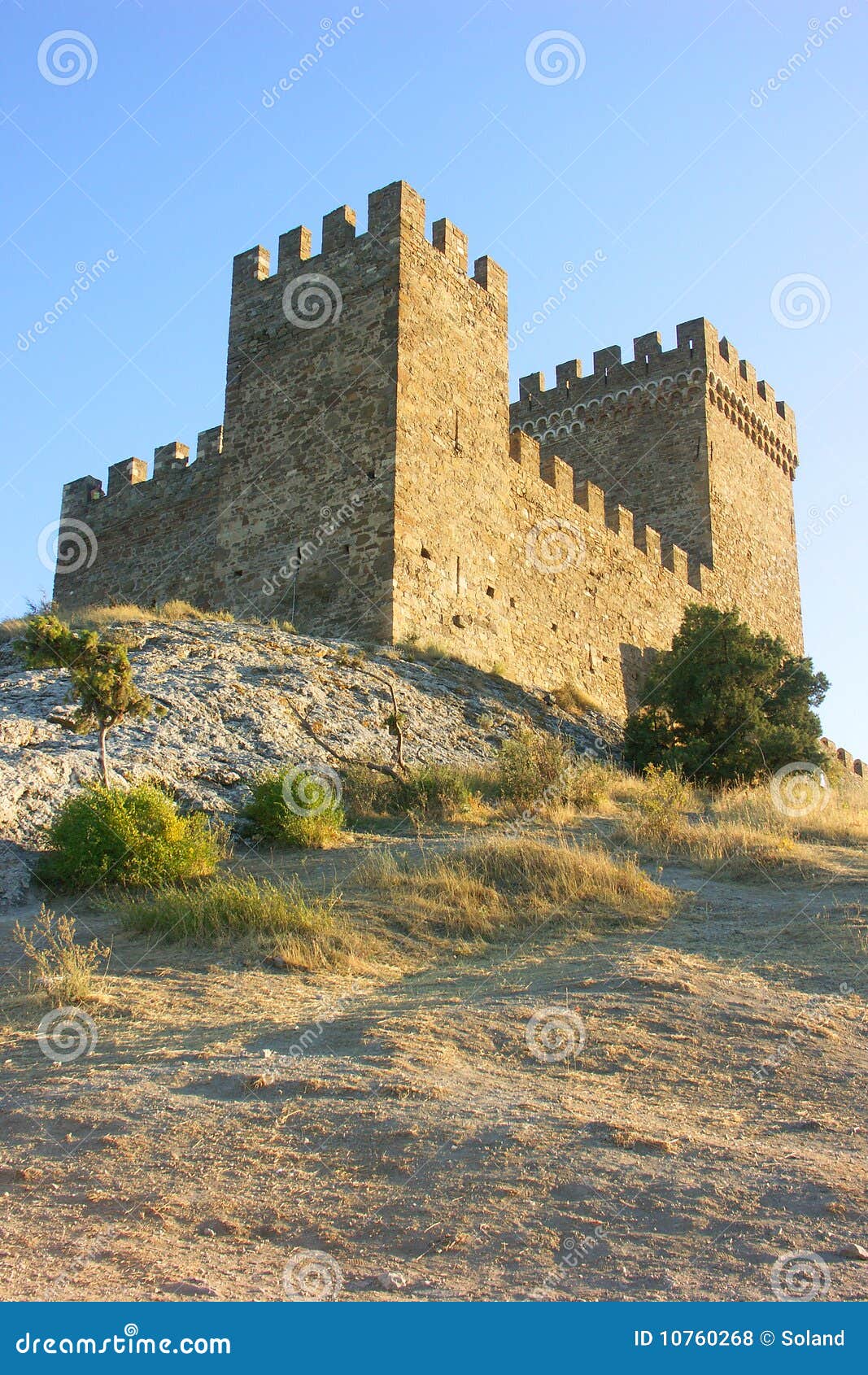 tower of genoa fortress in sudak crimea