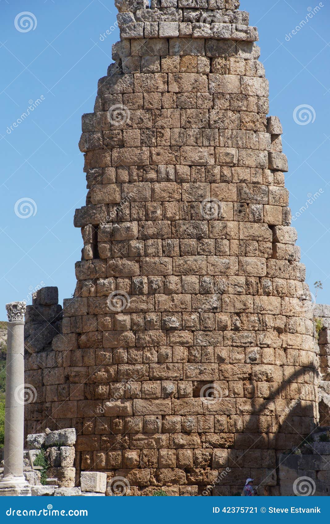 Tower of the Hellenistic Gate Stock Image Image of stone, hellenistic