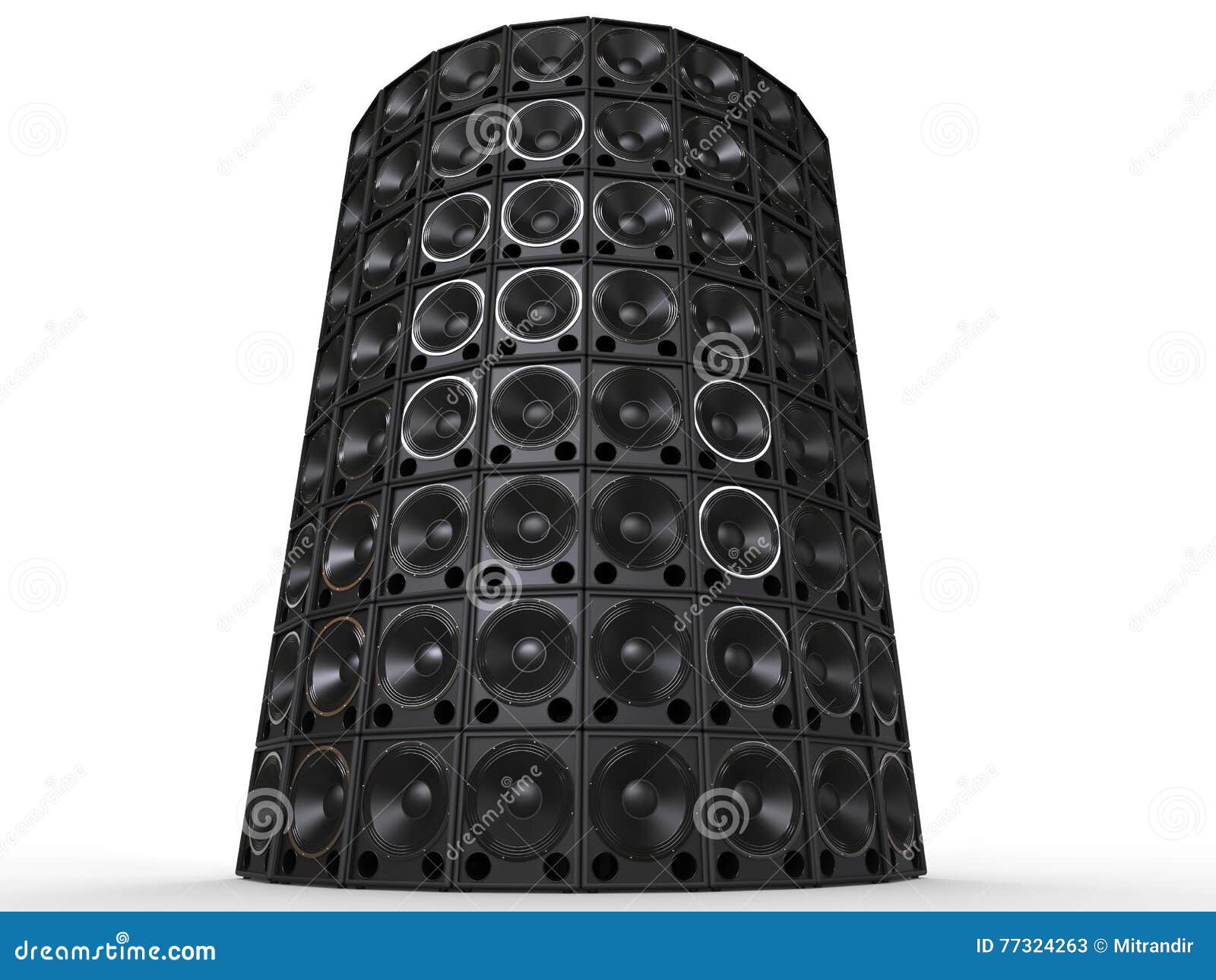 tower of hifi woofer speakers