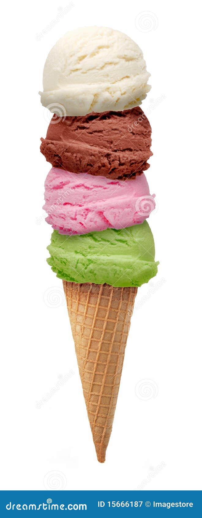 Tower ice cream stock image. Image of dessert, white 15666187
