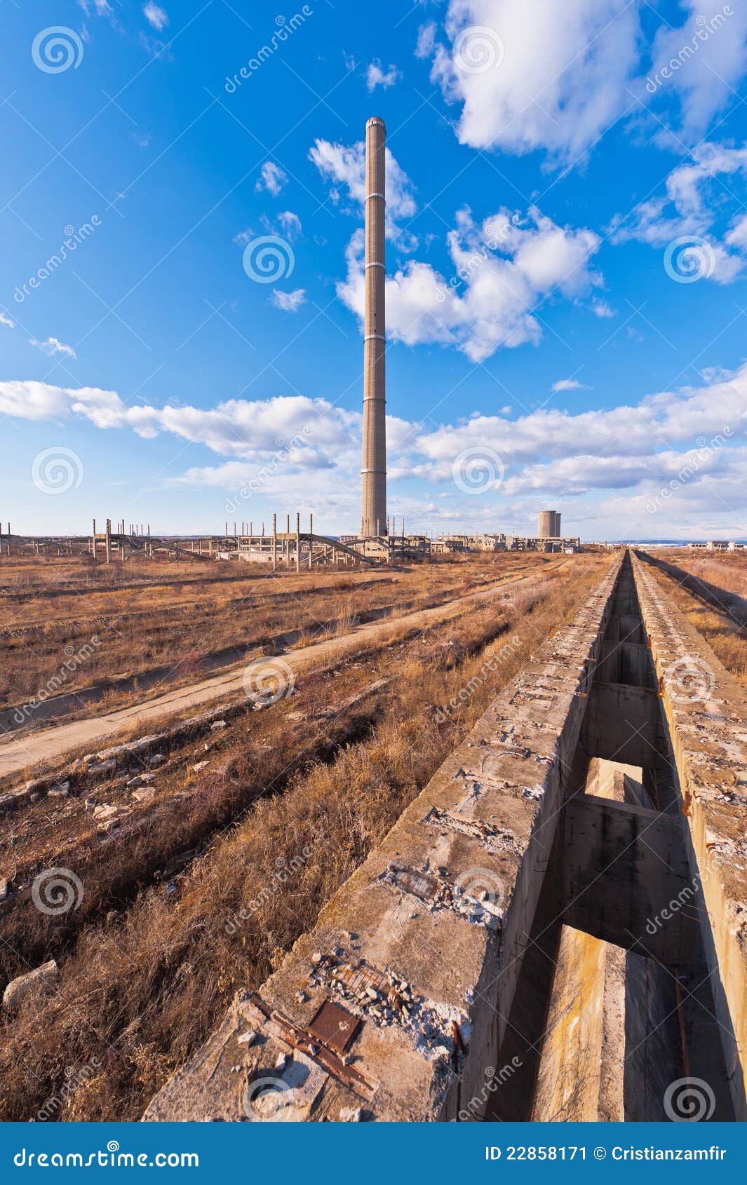 Tower of an Industrial Complex Stock Image Image of dirt, black 22858171