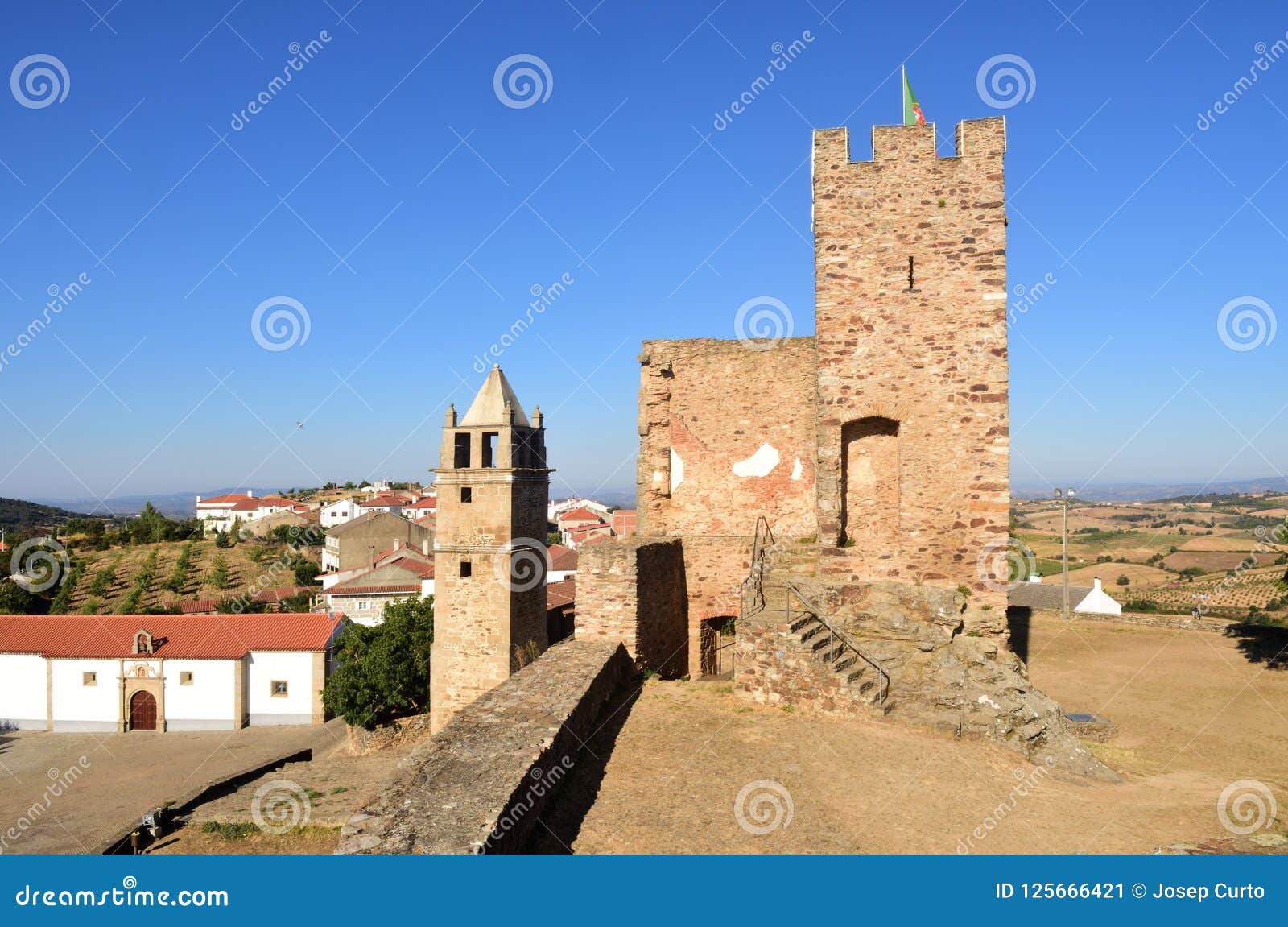 view tower and the misericordia church, mogadoura, tras os montes, po