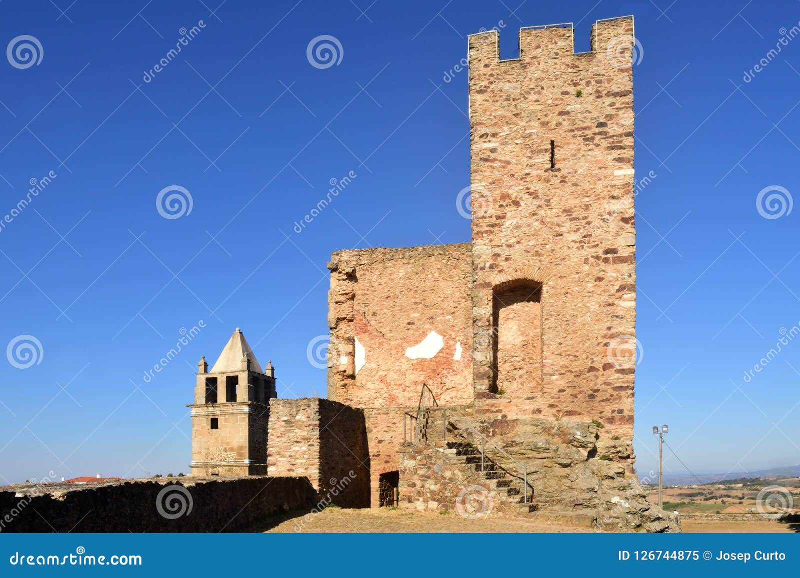 tower and the misericordia church, mogadouro, tras os montes, po