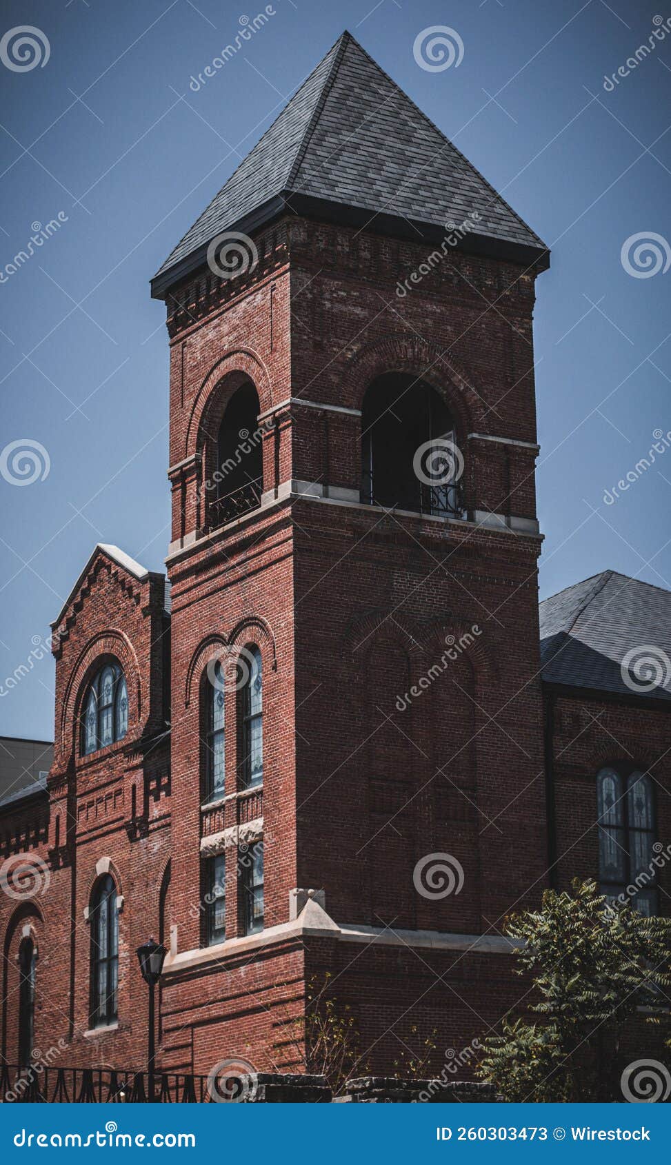 Tower of an Old, Historical Building in Downtown Indianapolis, Vertical Stock Image Image of