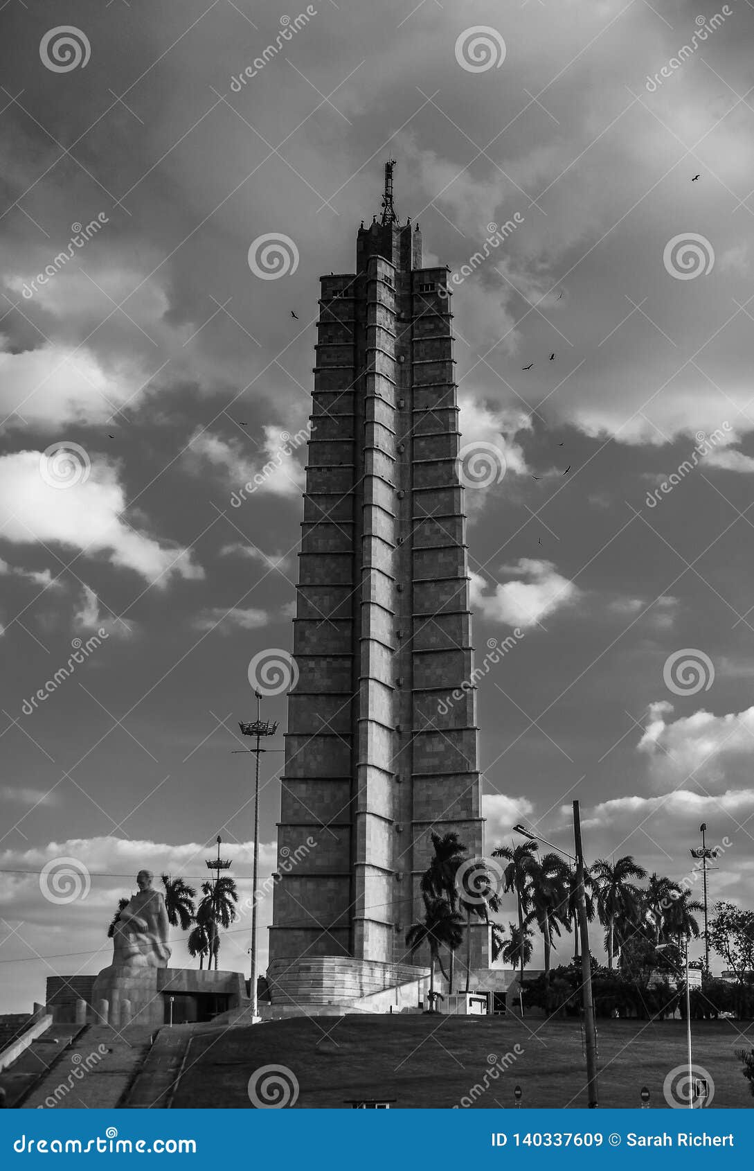 tower at the plaza de la revolucion