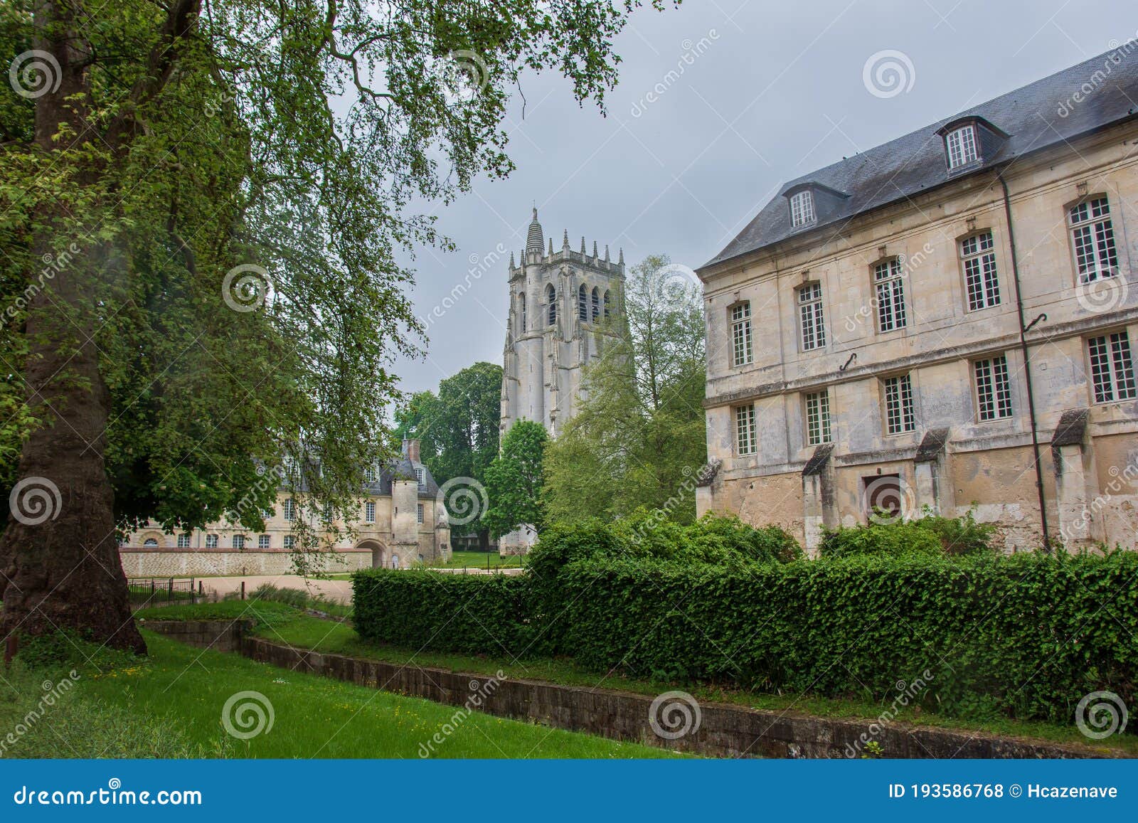 Tower Saint-Nicolas and the Catholic Benedictine Abbey of Bec Hellouin ...