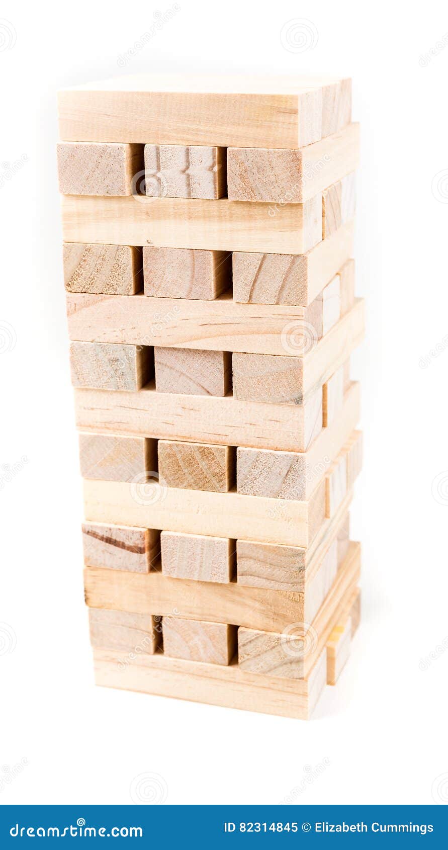 Tower of Wooden Game Pieces Stock Image Image of wood, puzzle 82314845
