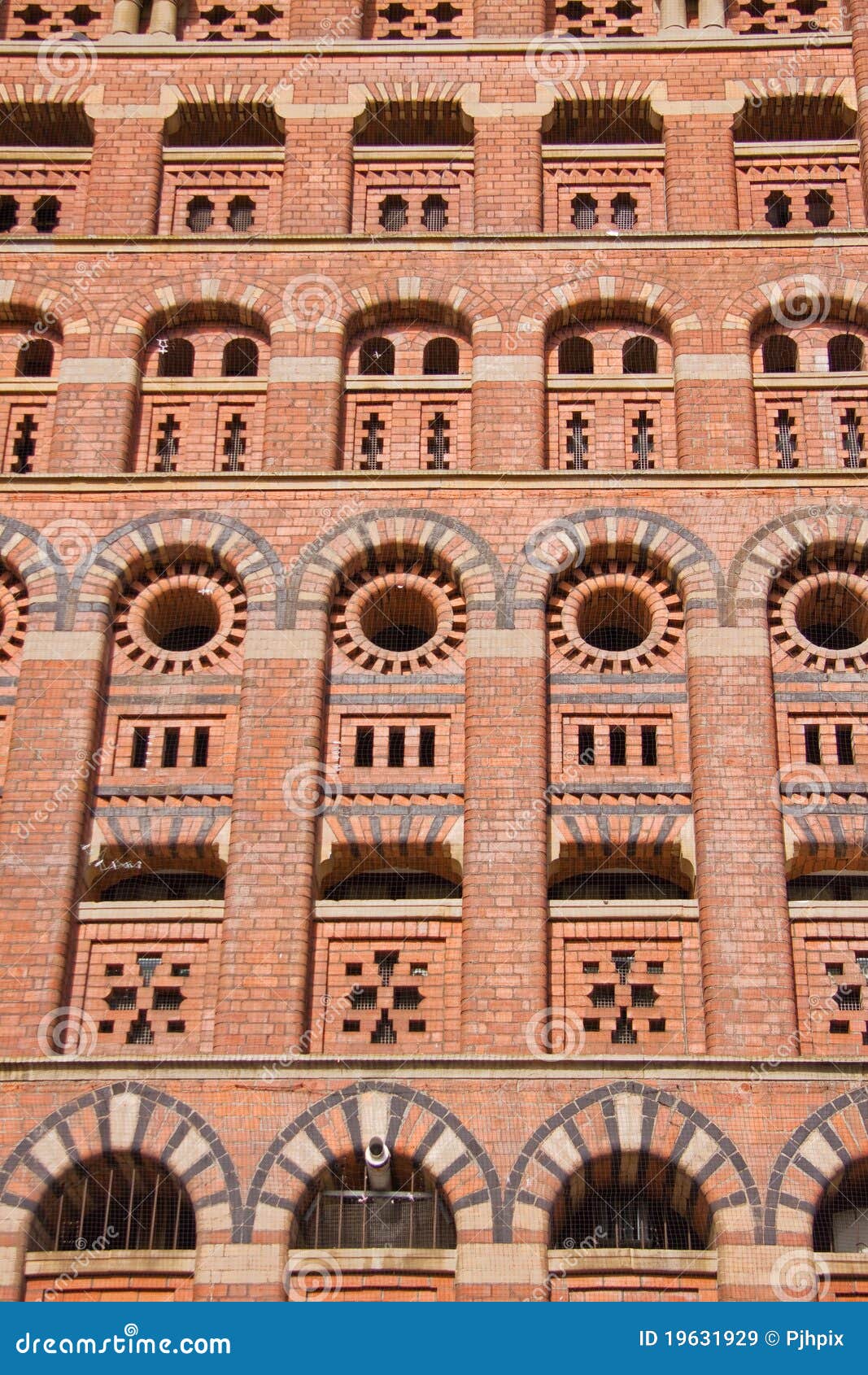 towering brickwork edifice