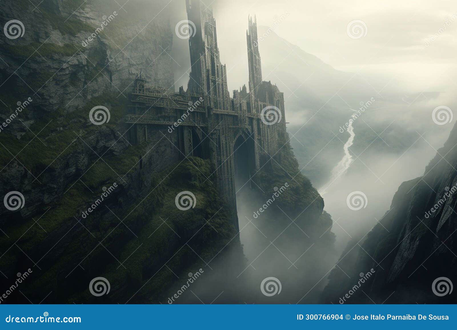 Towering Structure Rising Dramatically From The Stock Photography