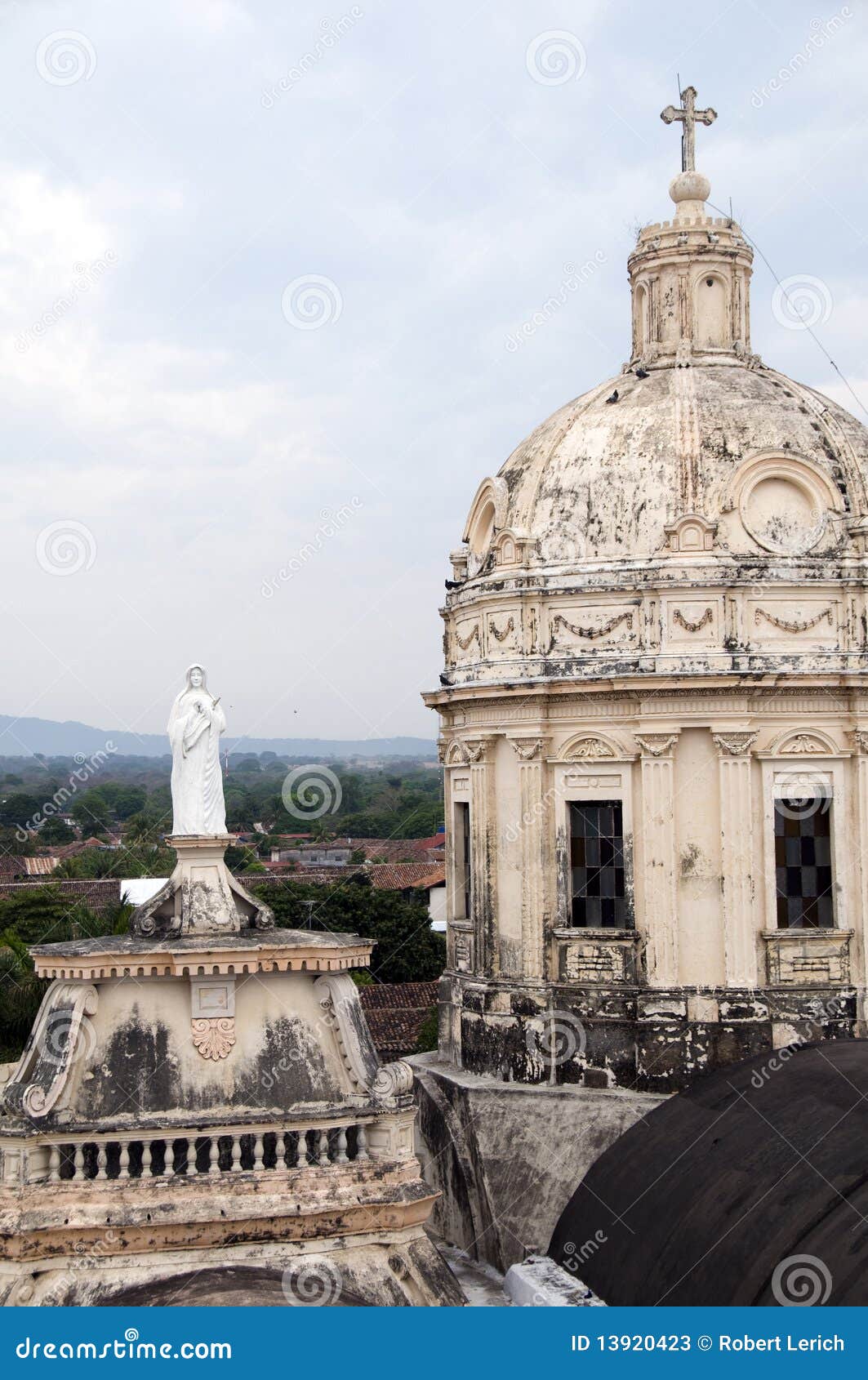 towers of church of la merced granada nicaragua