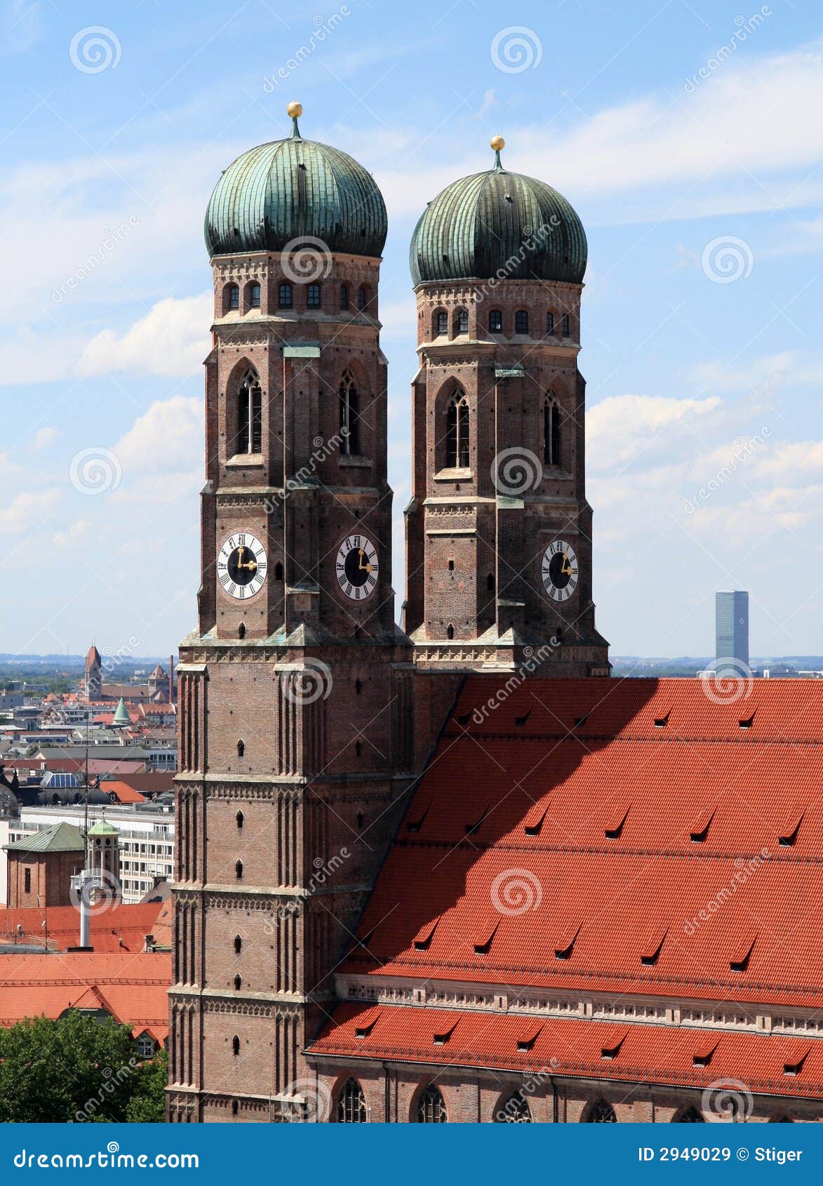 Towers Frauenkirche Munich stock image. Image of building - 2949029