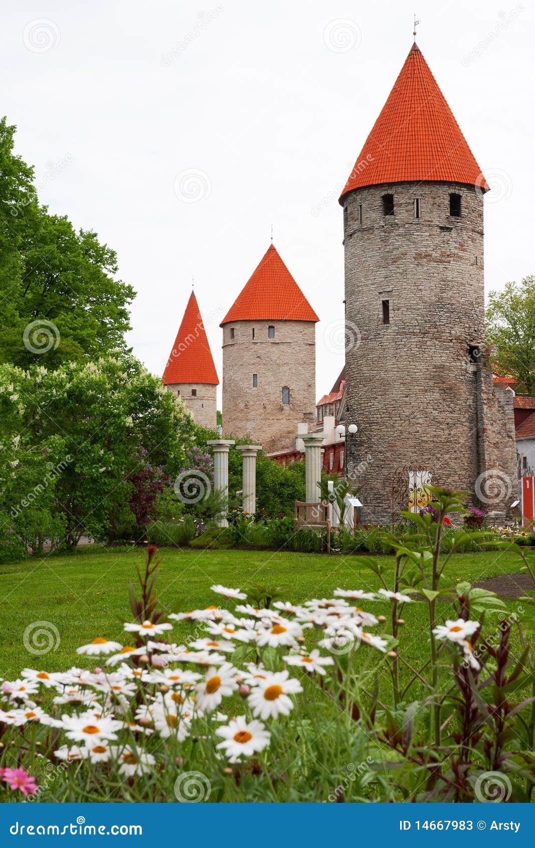 towers of tallinn. estonia