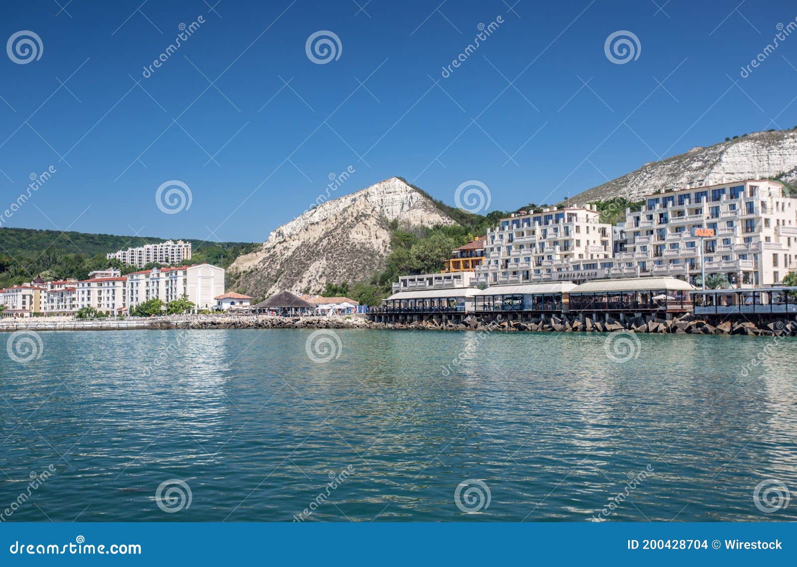 Town of Balchik on the Black Sea Coast, Bulgaria Stock Photo - Image of black, water: