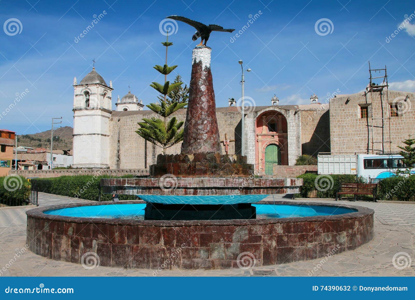 Town Of Cabanaconde Near Colca Canyon In Peru Stock Photo Image Of