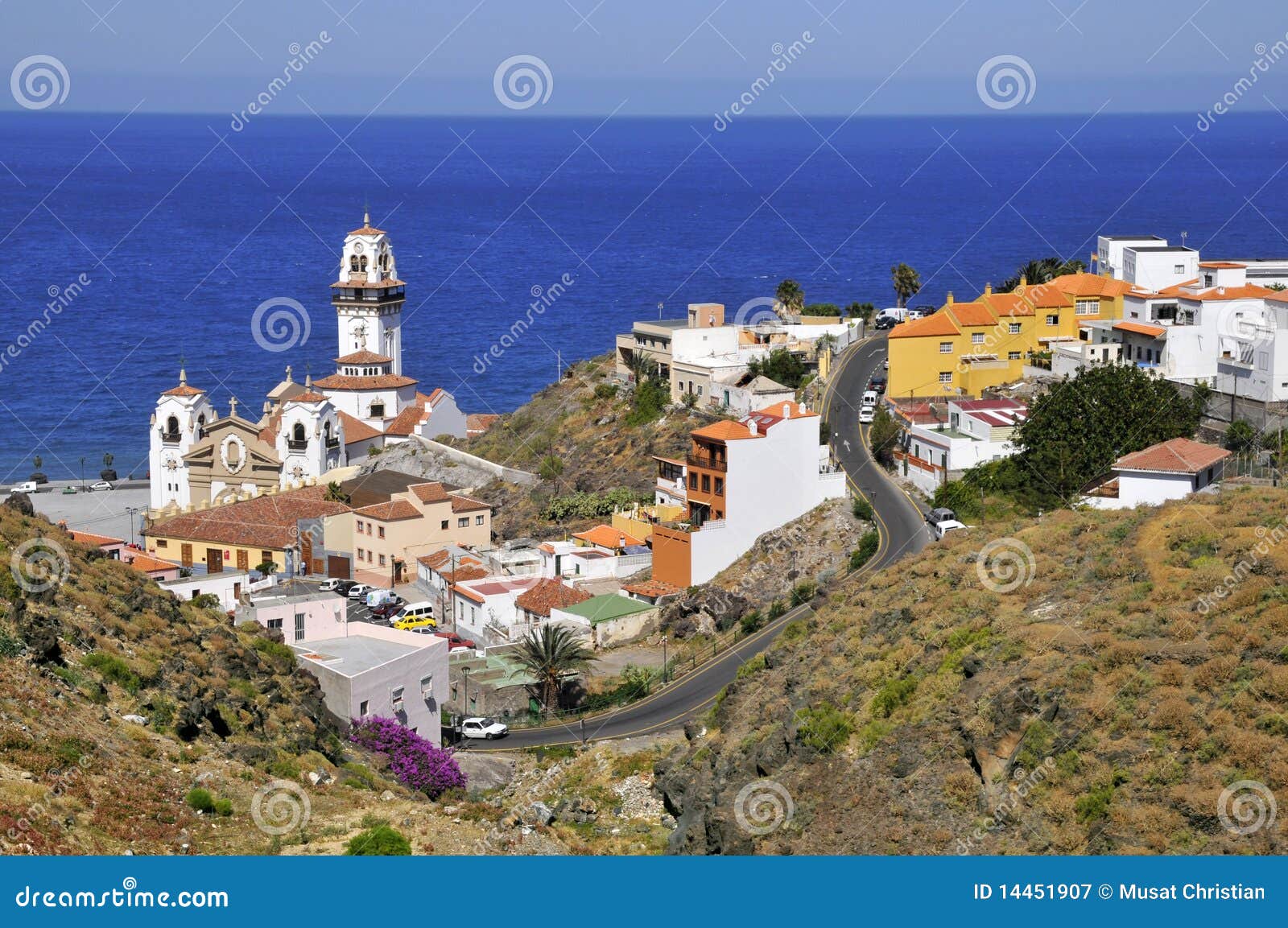 town of candelaria at tenerife