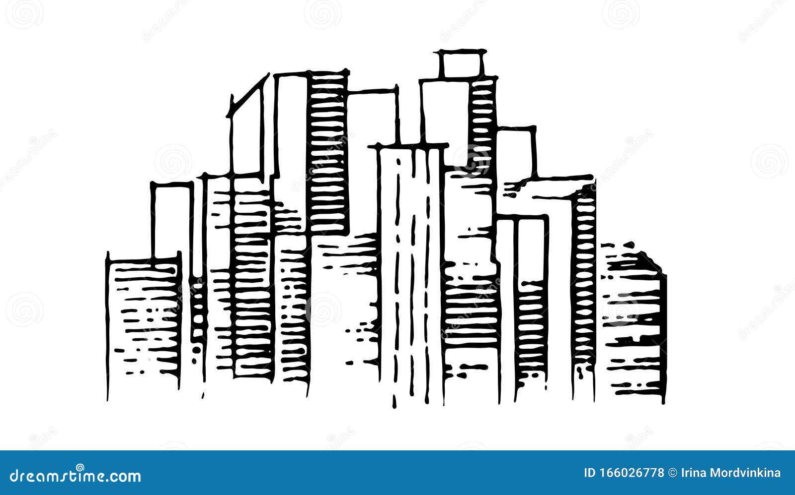 Premium Vector | Concept simple city line illustration design