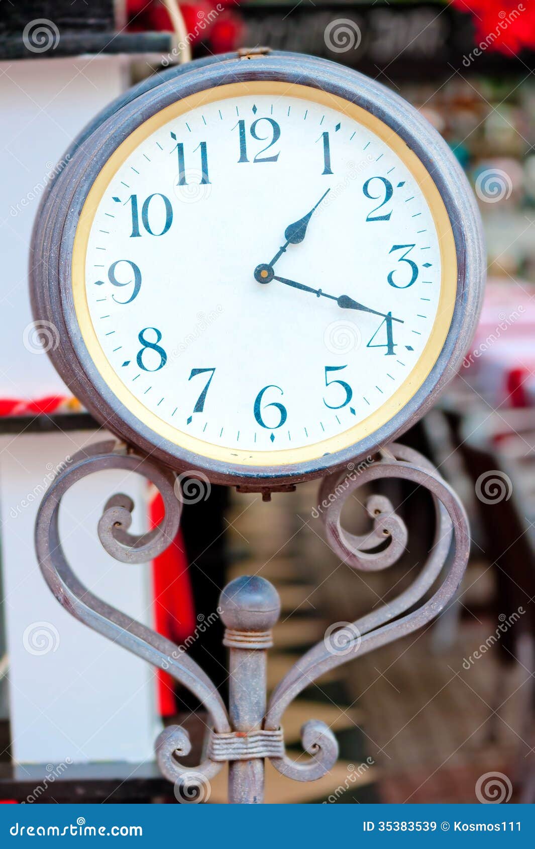 Town Clock stock image. Image of number, pattern, objectsequipment