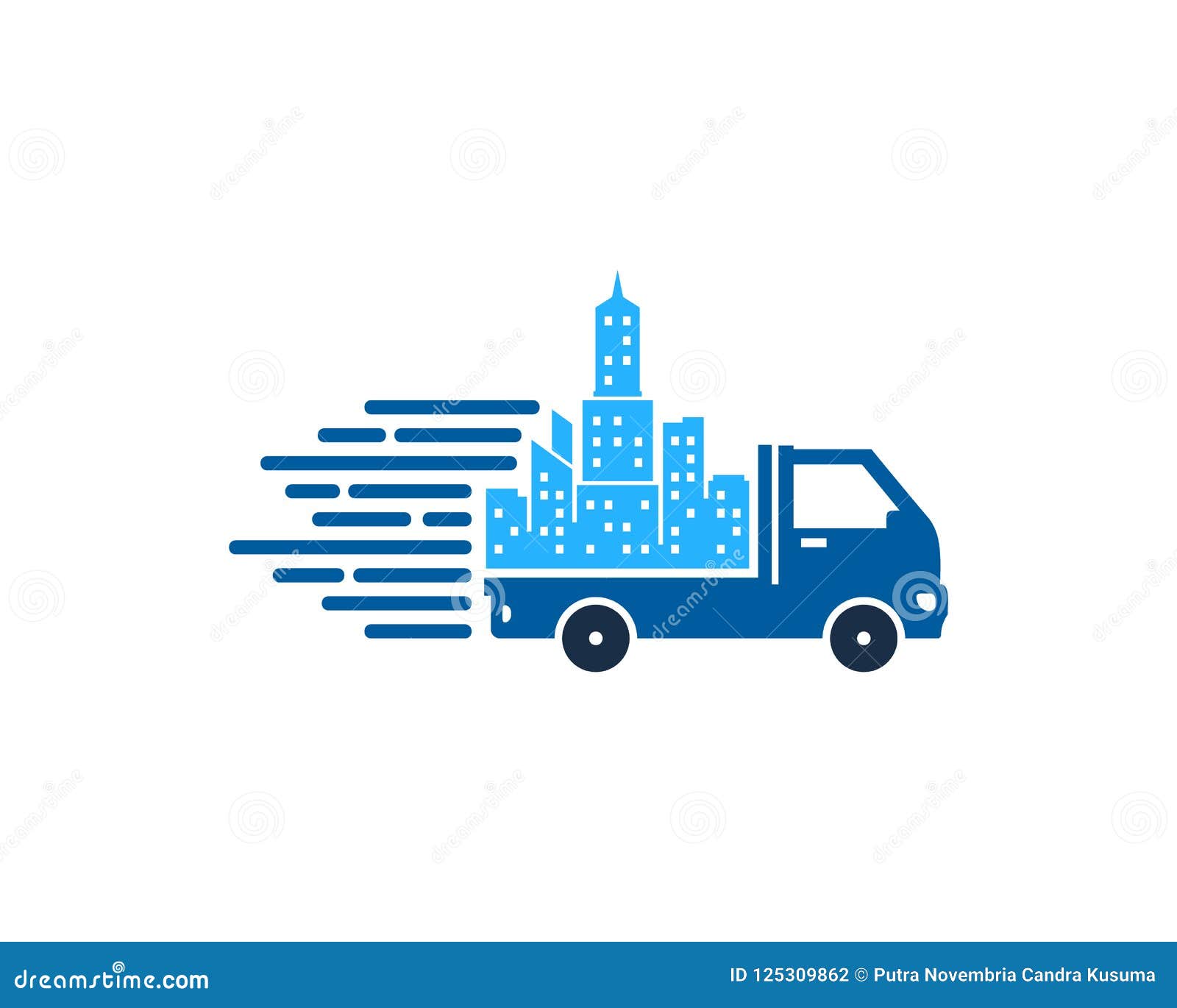 Town Delivery Logo Icon Design Stock Vector Illustration of house