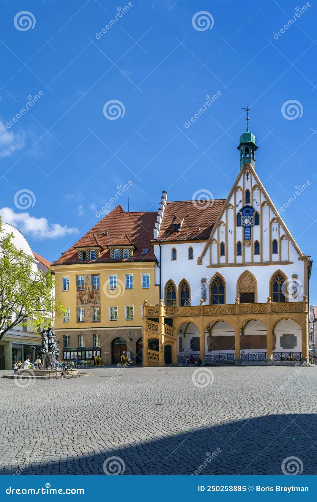 Town Hall in Amberg, Germany Stock Image Image of market, history