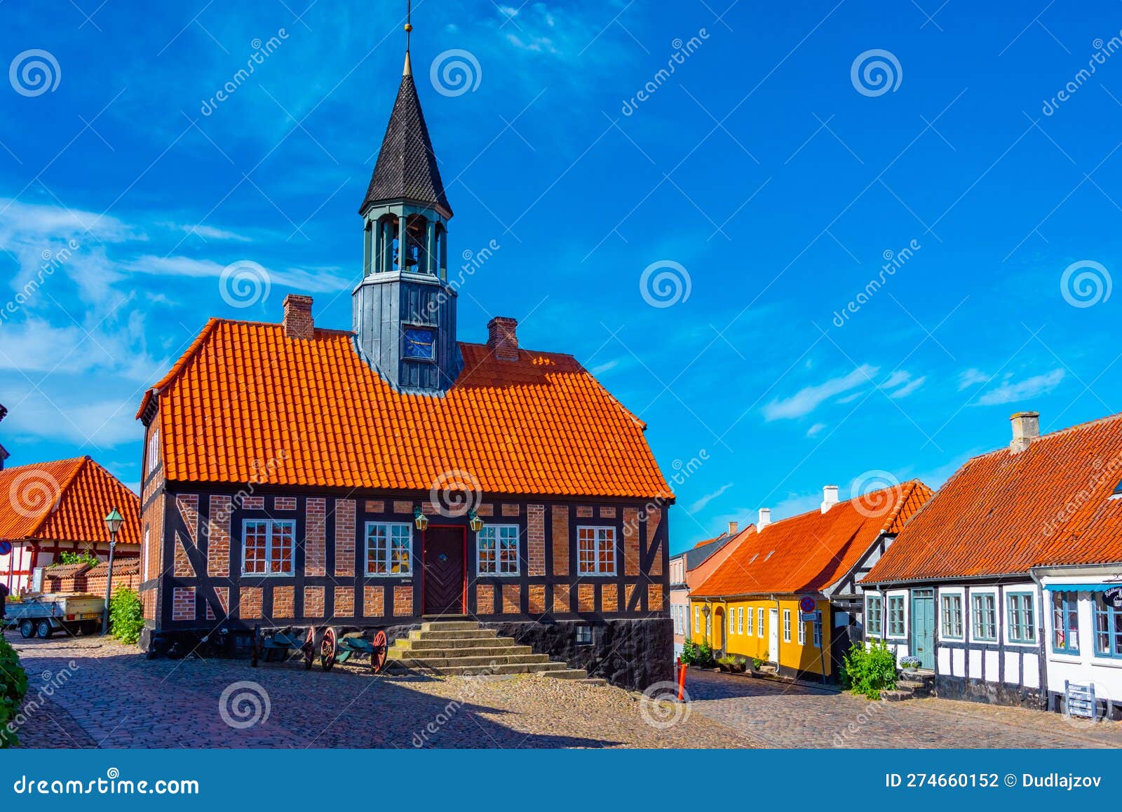 Town Hall in Danish Town Ebeltoft Stock Photo Image of municipality