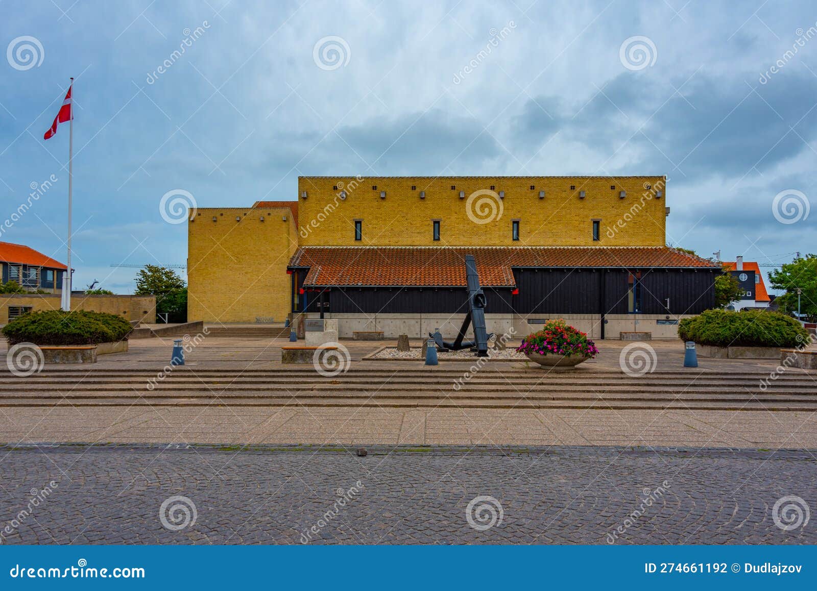 Town Hall in Danish Town Skagen Stock Photo Image of tourist, urban
