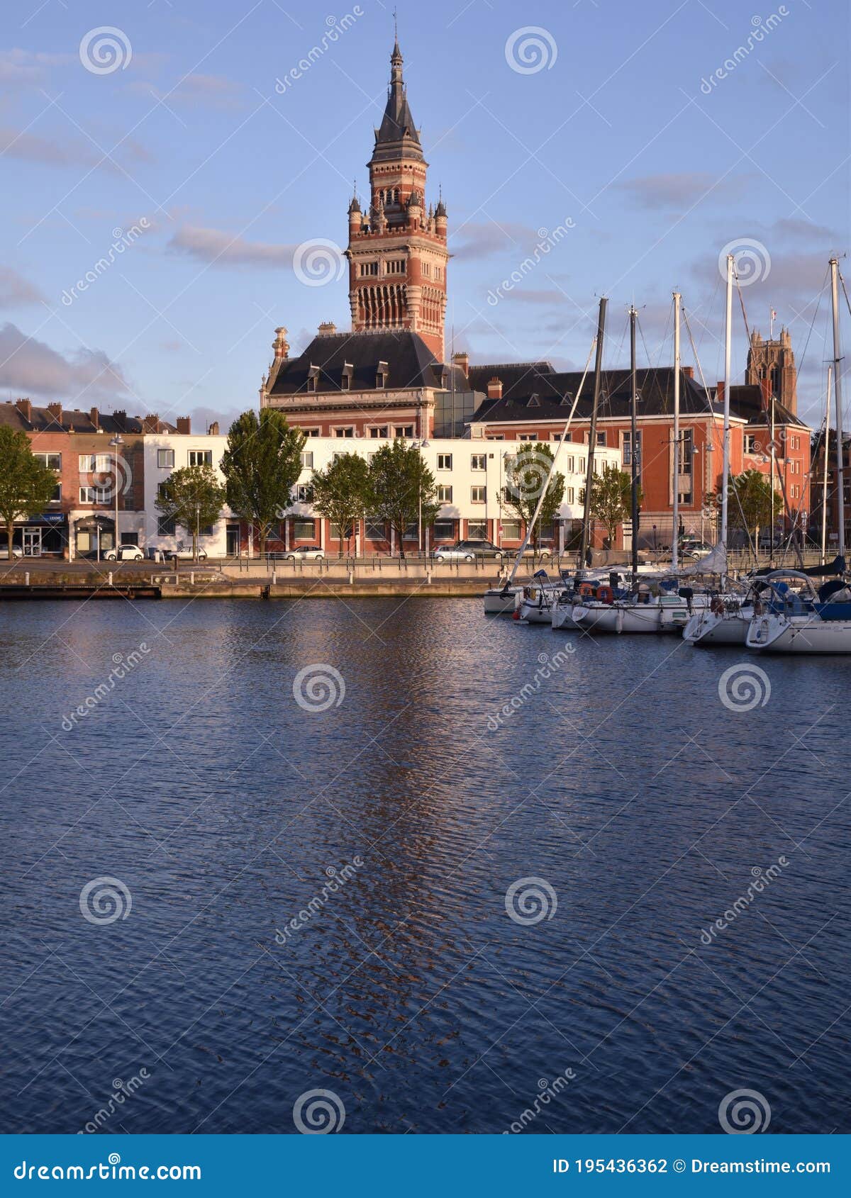 Town Hall of Dunkirk this Summer Stock Photo - Image of summer, trip ...