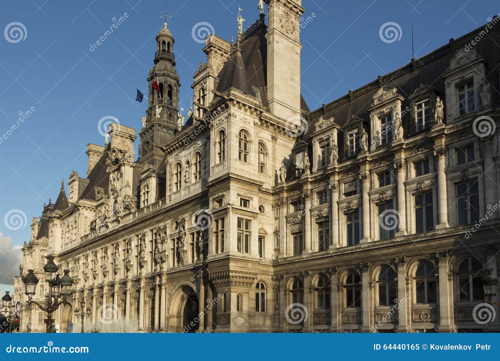 The Town Hall , Paris, France. Stock Image - Image of france, famous ...