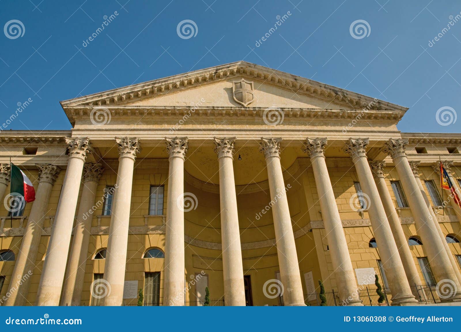 Town hall of verona stock photo. Image of europe, building 13060308