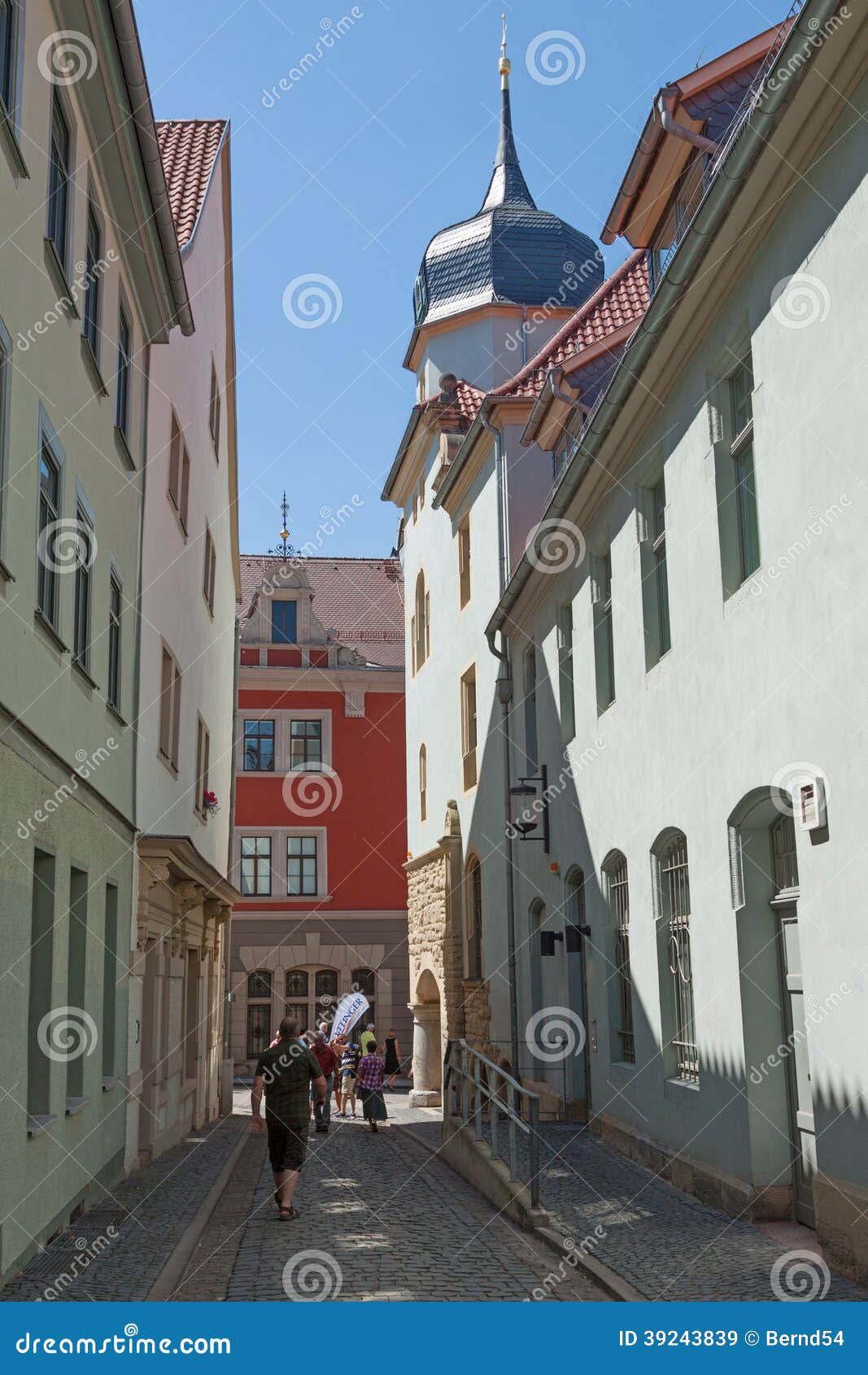Town house in Gotha editorial stock image. Image of houses 39243839