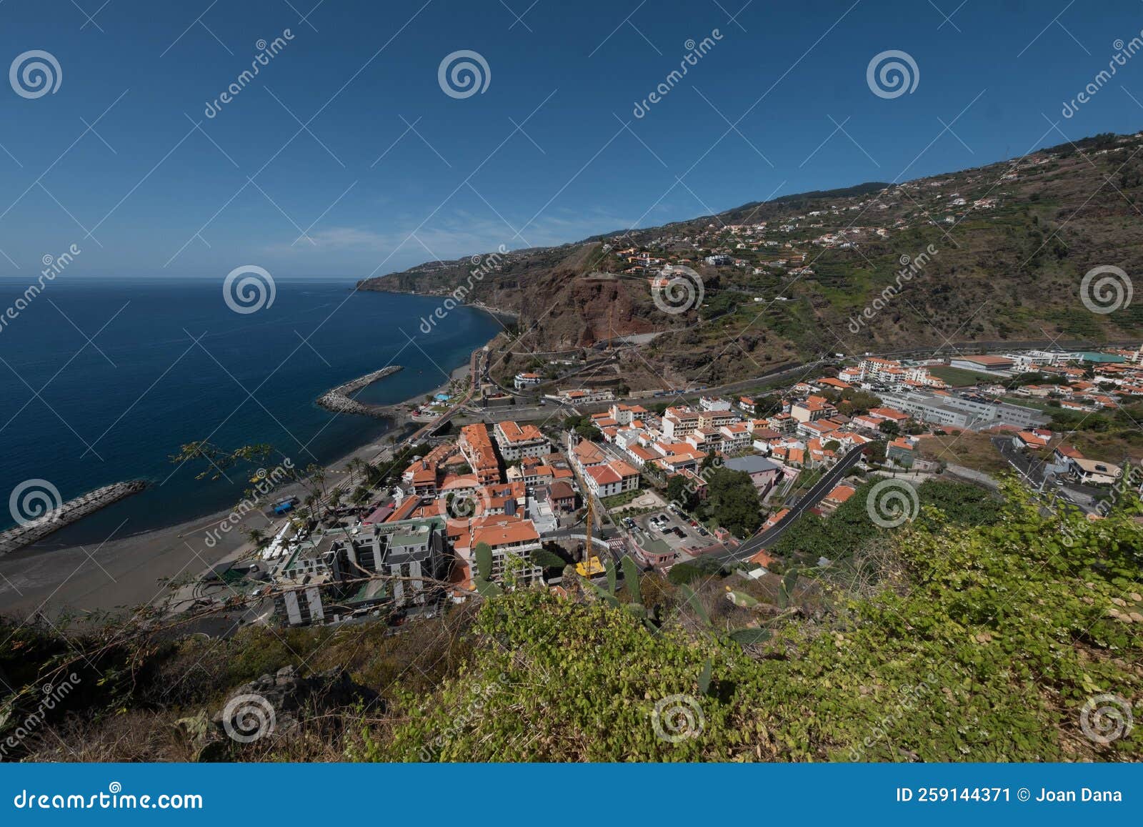 the town of riveira brava from the viewpoint of san sebastian