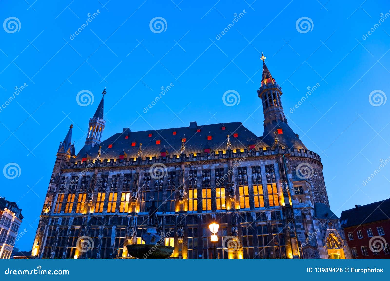 townhall in aachen, germany