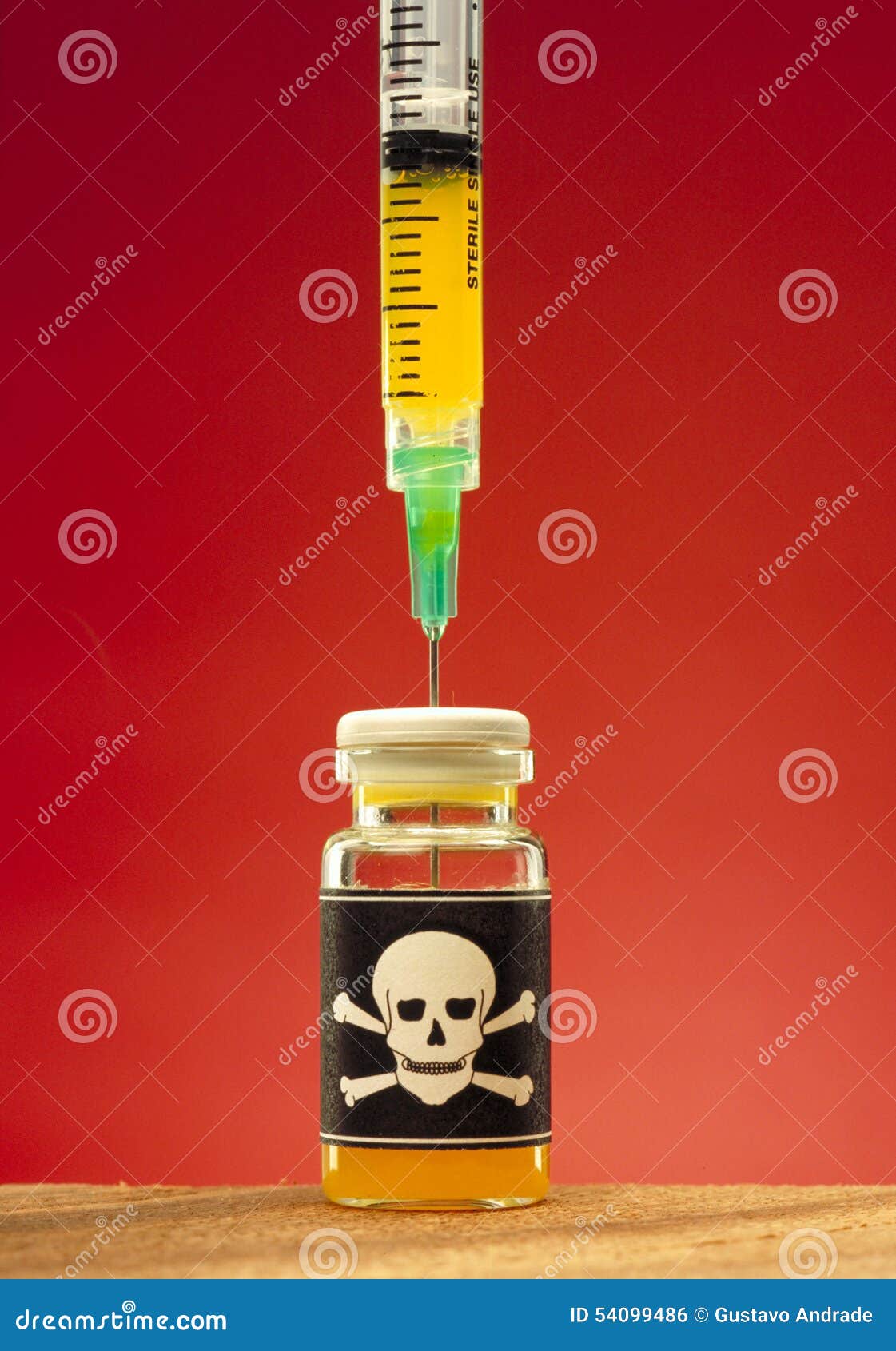 Toxic ampule stock photo. Image of injection, bottle 54099486