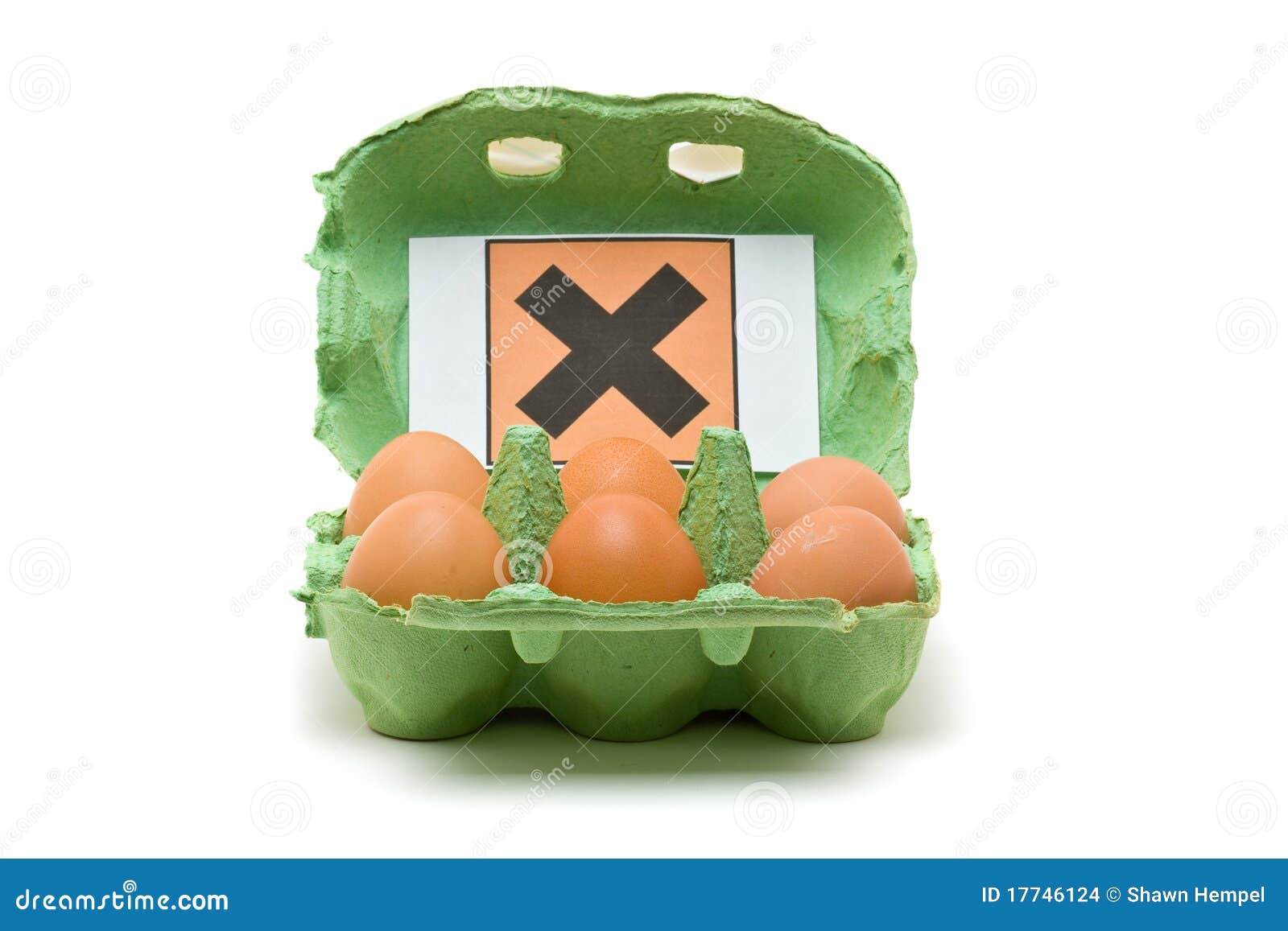 Toxic eggs stock photo. Image of health, isolated, brown 17746124