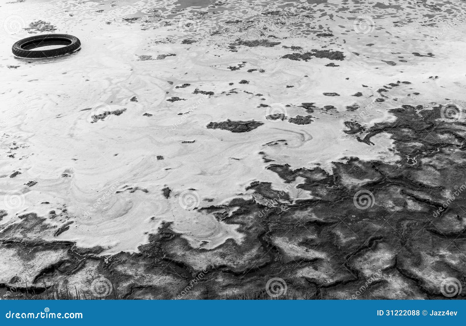 Toxic foam stock photo. Image of water, white, black 31222088