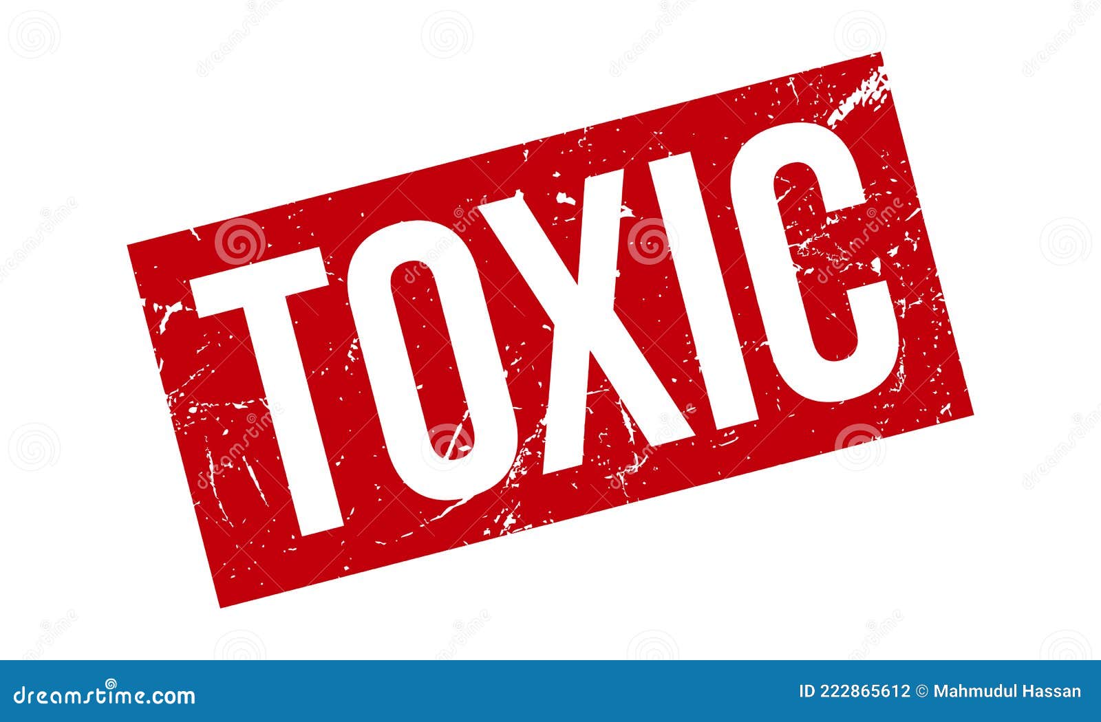 Toxic Rubber Stamps Cartoon Vector 61840727