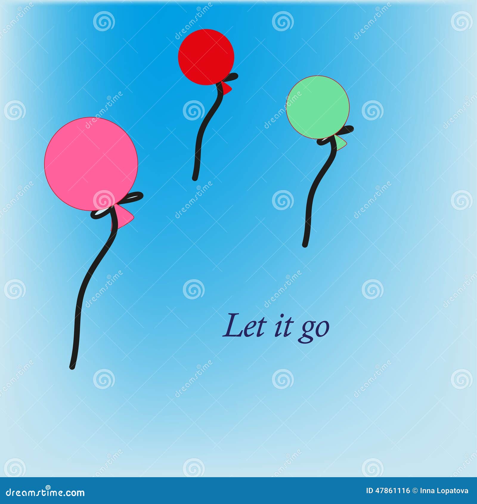 letting go balloons