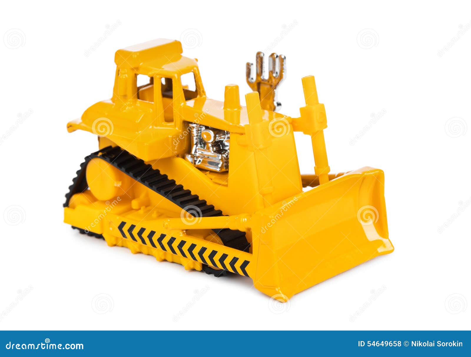 Toy bulldozer stock photo. Image of heavy, industry, duty - 54649658