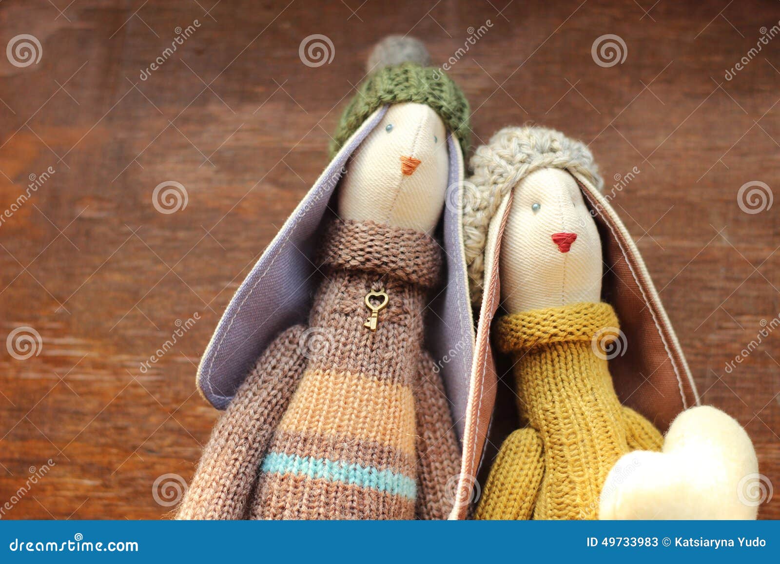 Toy bunnies stock image. Image of beautiful, hipster 49733983