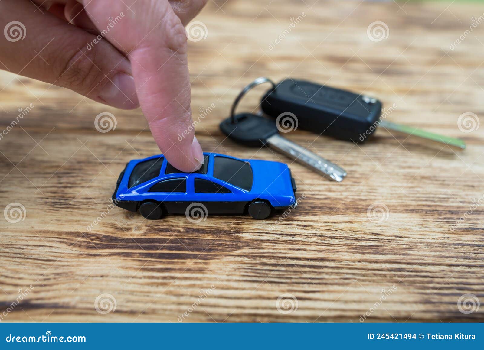 Toy Car in Hand, Car Keys on the Table Stock Photo Image of gasoline
