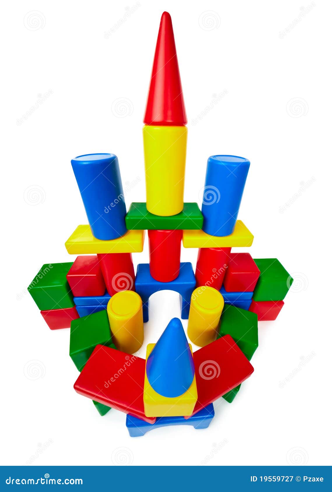 Toy Castle Made of Plastic Blocks Royalty Free Stock Photography Image 19559727